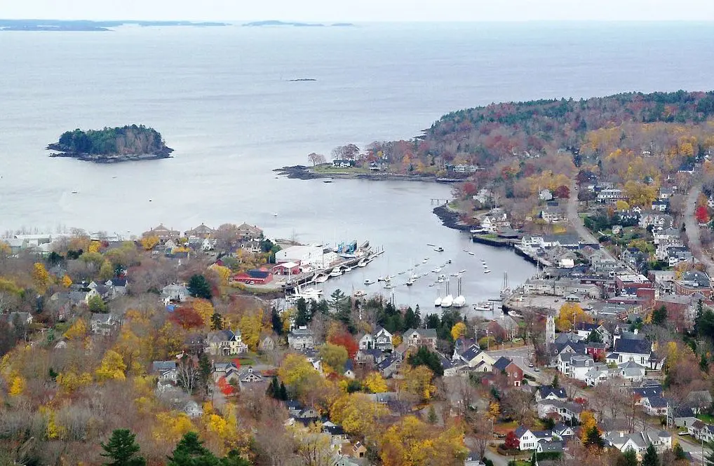 Camden Harbor from Mt. Battie