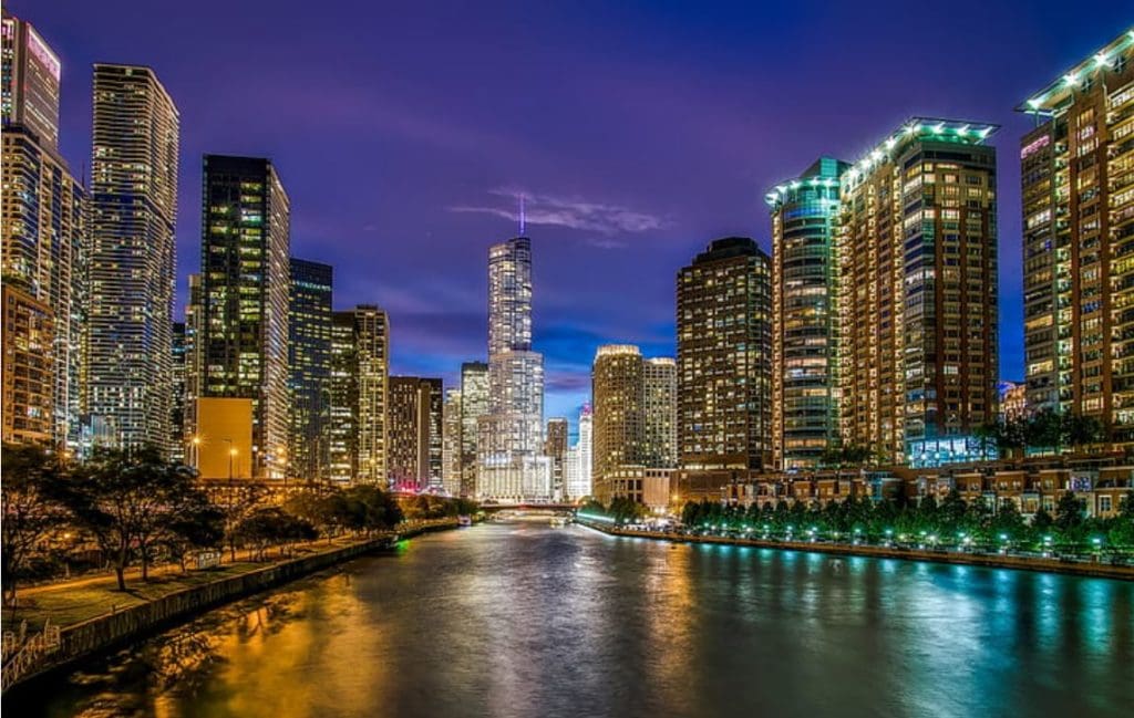 Chicago River Skyline