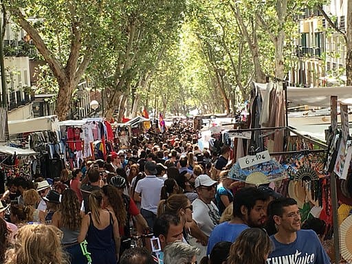Madrid street market