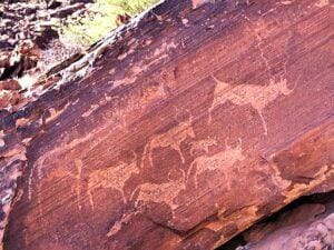 San Rock Art Namibia Africa